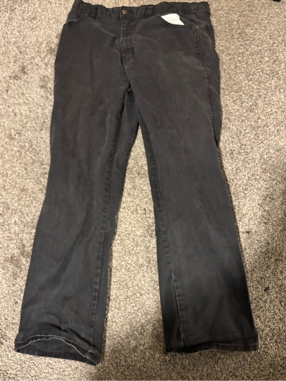 Dickies Men's Black Bootcut Work Pants